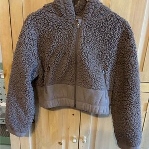 Athleta Girl Kids Brown Sherpa Jacket